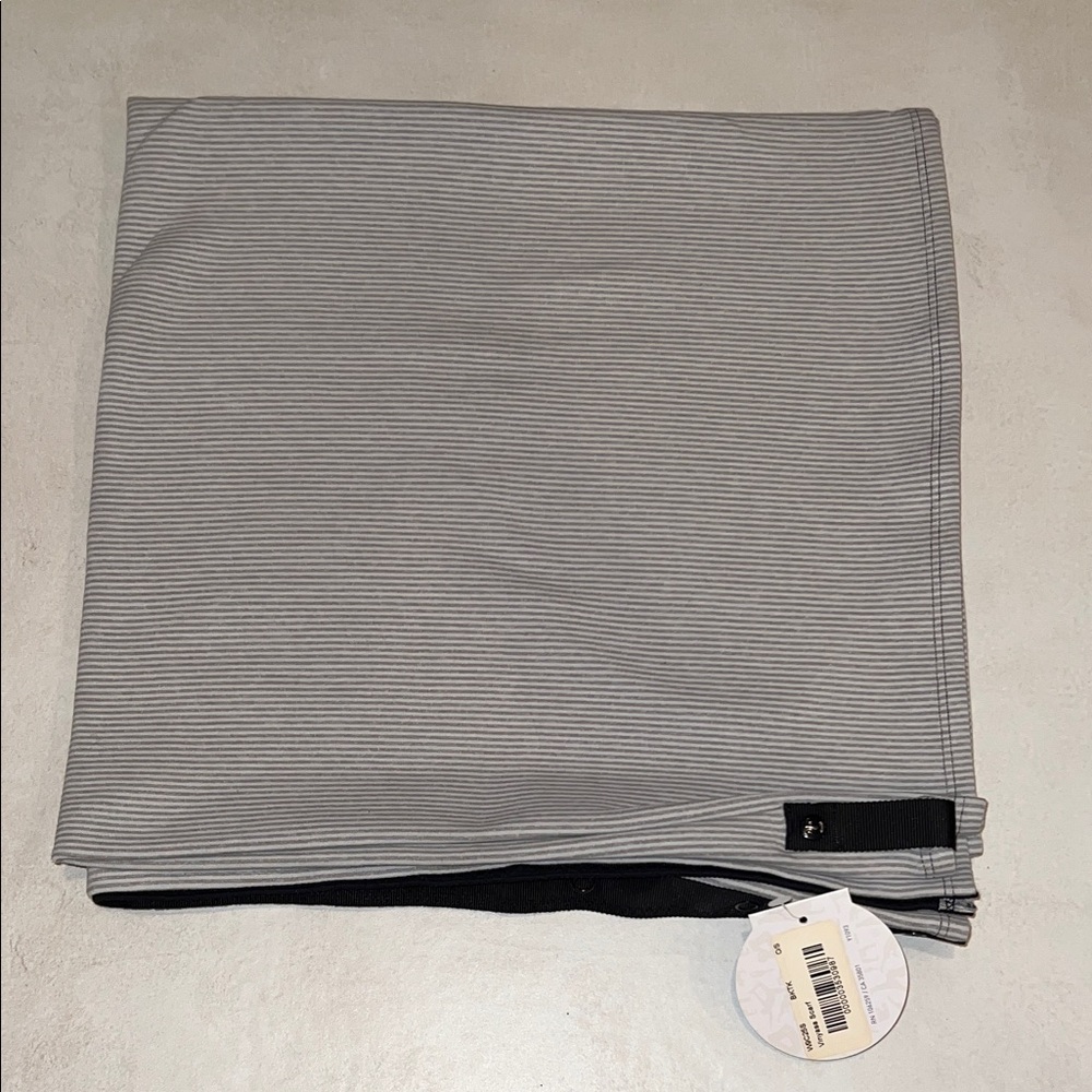 Lululemon Vinyasa Scarf Black Stripe Grey